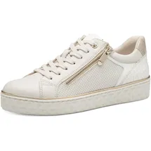 Marco Tozzi Sneaker Damen Weite E Beige (Cream Comb) 37
