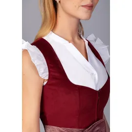 Edelnice Midi Dirndl Luise Samt rot 48