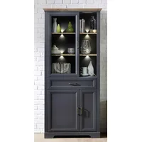 Innostyle Vitrine Jasmin Dekor Grau Graphit