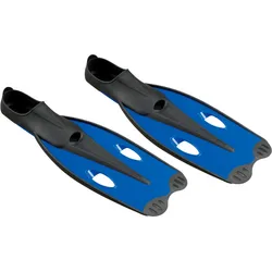 Schwimmflossen Universal DX1.0 38–39 Schwimmen Unisex Blau-Schwarz Einheitsfarbe 39