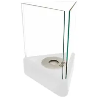 TecnoAir System Echtfeuer-Dekokamin Bioethanol Tischkamin Tischfeuer Terrassenkamin Tecno Air System Rodi weiß