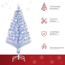 Homcom Künstlicher Weihnachtsbaum mit 3 LED-Leuchten