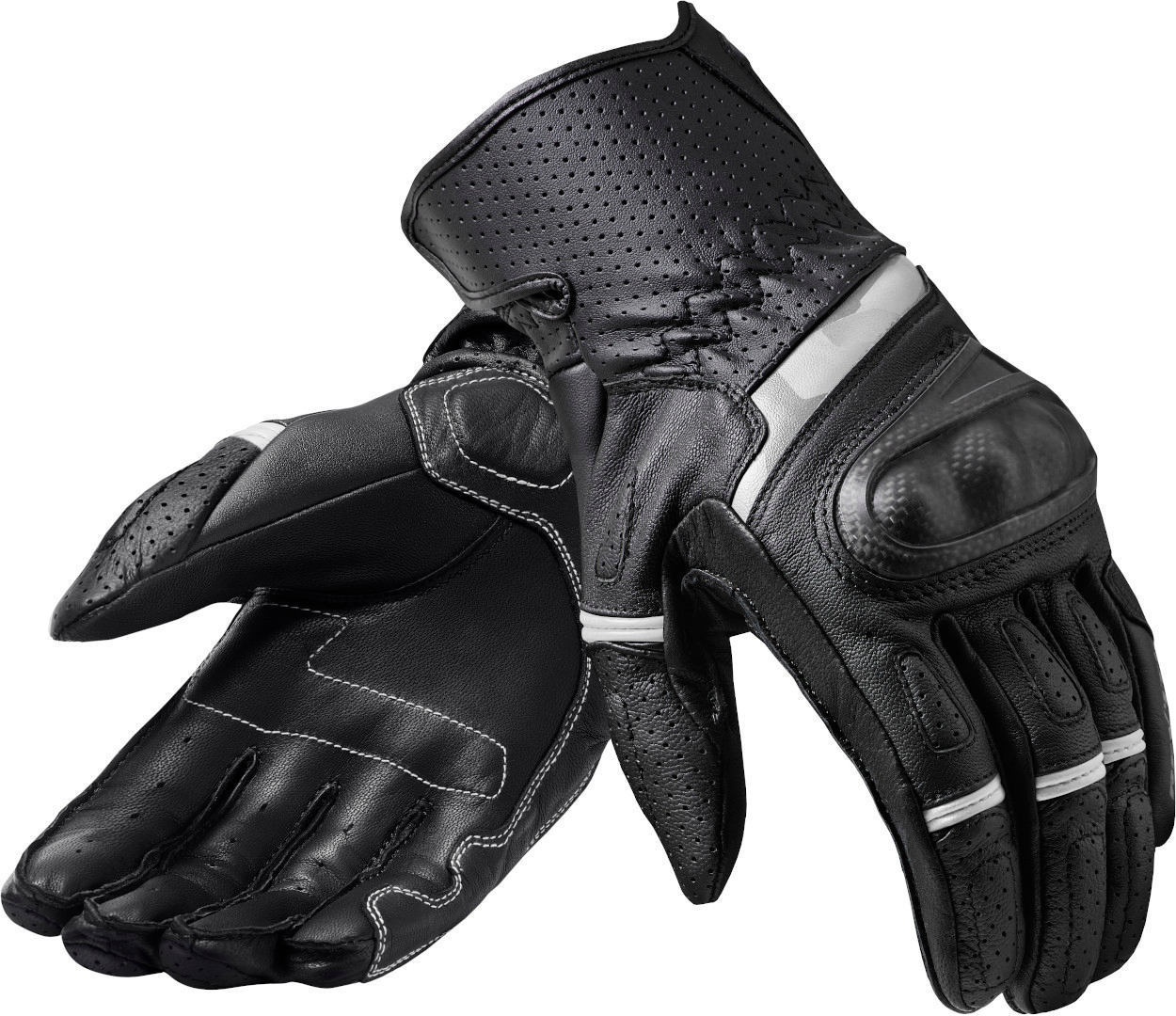 Revit Chevron 3 Motorradhandschuhe, schwarz-weiss, Größe 2XL