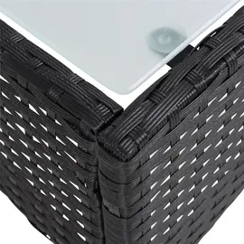 Estexo Beistelltisch 58 x 58 x 42 cm Schwarz