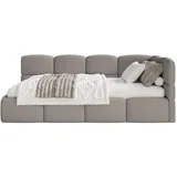 Selsey Jugendbett Cloudy 90 x 200 cm Kiefer grau grau