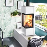 Spartherm Piko S steel Kaminofen Weiß