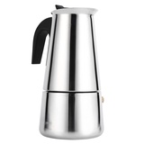 Haofy Moka Kanne, Espressokocher Elektrisch Edelstahl, 300ml Kaffeekanne für Induktionsherd, Kaffeemaschine Herd Home Office Gebrauch (300ml)