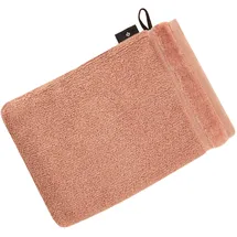 VOSSEN Pure Waschhandschuh 16 x 22 cm red wood