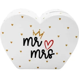 SHEEPWORLD Spardose Motiv Hochzeit Mr & Mrs