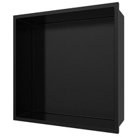 Aloni Wandnische Edelstahl schwarz matt rostfrei 305x305x100mm