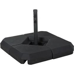 Outsunny Schirmständer Stahl, HDPE-Kunststoff