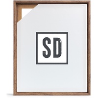 Stallmann Design Schattenfugenrahmen für Keilrahmen | 60x60 cm | Braun | MDF Rahmen für Leinwände mit Tiefeneffekt | mit Montagezubehör | Rahmen ohne Glas und Rückwand