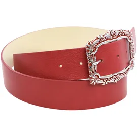 COLLEZIONE ALESSANDRO Damengürtel Leder rot 95