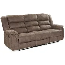 luma-home schönes für dein zuhause 3-Sitzer Couch Mikrofaser Vintage Graubraun