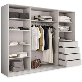 masseno Schwebetürenschrank PINA 250 x 205 x 58 cm Kaschmir/Beige