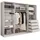 masseno Schwebetürenschrank PINA 250 x 205 x 58 cm Kaschmir/Beige