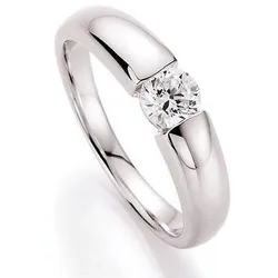 Fingerring »Schmuck Geschenk Silber 925 Damenring Verlobungsring Solitär«, mit Zirkonia (synth.), 24535305-18 silberfarben + kristallweiß