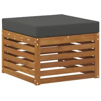 vidaXL Outdoor-Fußhocker Massivholz Akazie Natur
