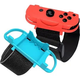 Hurtel 10-in-1 Zubehörpaket für Nintendo Switch Rot/Blau