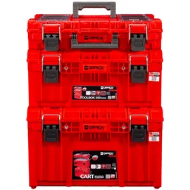 QBRICK System PRIME SET 1 RED Ultra HD Cart Red Ultra Hd Custom + Toolbox 150 Profi Red Ultra Hd Custom + Toolbox 250 Vario Red Ultra Hd Custom