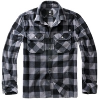 Brandit Textil Brandit Fleece Shirt Jeff schwarz/grau, Größe M