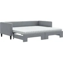 vidaXL Tagesbett 90 x 190 cm Hellgrau