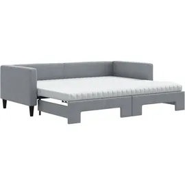 vidaXL Tagesbett 90 x 190 cm Hellgrau