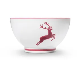 Gmundner Keramik Bordeauxr. Hirsch, Müslischale groß (Ø 14cm)
