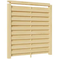 Weka Carport Seitenwand für Einzel- und Doppelcarport mit Dachbegrünung