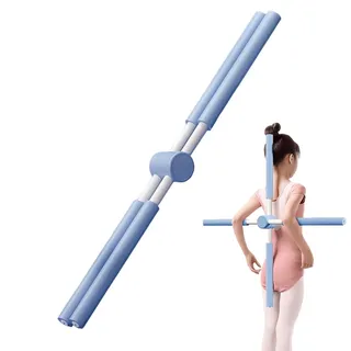 Yoga Stange Haltungskorrektur, Yoga Kreuzstab, Yogastange Kreuz, Anti Buckel Yogas Stick Für Rücken & Nacken, Strecker Und Begradiger Für Oberen Und Unteren Rücken, Für Fitness, Pilates Training(B)