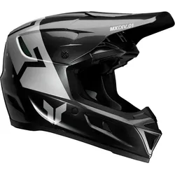 Thor Reflex Sport Rogue, Motocrosshelm - Schwarz/Silber - S