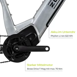 Zündapp HX522 2023 29 Zoll RH 46 cm silber