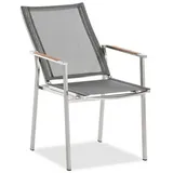 Niehoff Scalea Flex Gartenstuhl 57 x 62,5 x 100 cm silbergrau