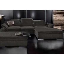 sit&more Ecksofa »Alcudia L-Form«, wahlweise mit Bettfunktion schwarz