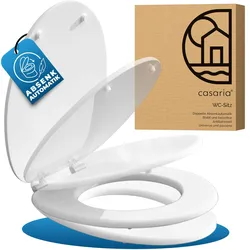 Casaria Toilettendeckel mit Absenkautomatik - Weiß