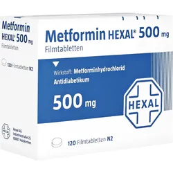 Metformin Hexal 500 mg Filmtabletten 120 St