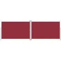 vidaXL Seitenmarkise 220 x 600 cm Rot Polyester
