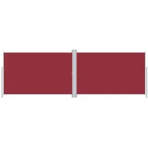 vidaXL Seitenmarkise 220 x 600 cm Rot Polyester