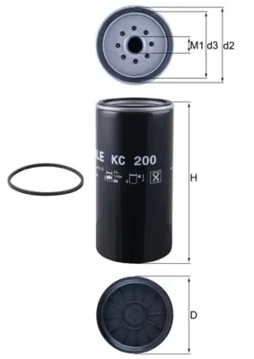 KNECHT Kraftstofffilter kc200 für Iveco Mercedes Volvo RENAULT TRUCKS