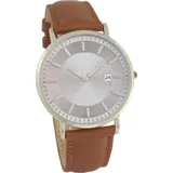 Miraval Herrenarmbanduhr mit Lederarmband