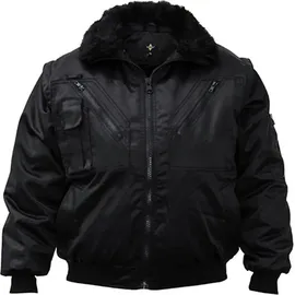 Korntex Pilot Jacket Unisex Schwarz 3XL