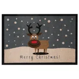 HANSE HOME Merry Christmas Rentier 40x60cm Grau