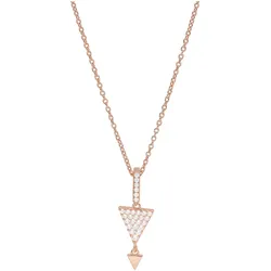 Kette mit Anhänger SMART JEWEL "Anhänger mit Zirkoniasteinen, rosé vergoldet, Silber 925", rosa (rosé vergoldet), Halsketten, Damen, 47cm, Silber 925 (Sterlingsilber)