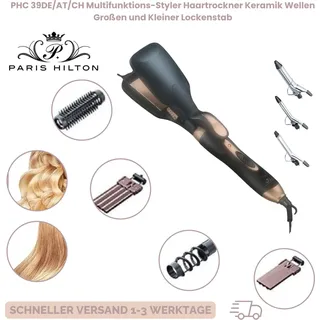 PHC 39DE/AT/CH Multifunktions-Styler Haartrockner Keramik Wellen Großen und Klei