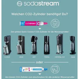 Sodastream Terra black + 3 Flaschen + Zylinder