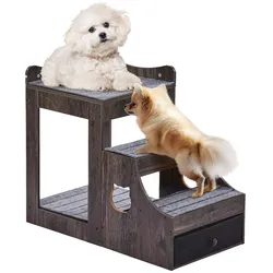 VEVOR Etagenbett Haustiere Fenstersitz Hundetreppe Schlafcouch 830x450x675mm