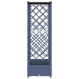 vidaXL Hochbeet mit Rankgitter und Dach 164 x 40 x 123 cm Grau