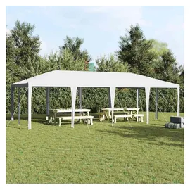 vidaXL Party-Zelt Weiß 800 x 400 x 266 cm Polyethylen und Stahl