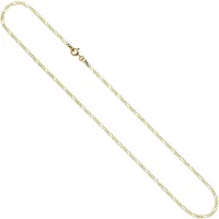 Goldkette JOBO Halsketten Gr. Gelbgold 333, L: 45cm, goldfarben (gelbgold 333) Damen Figarokette 333 Gold massiv 45 cm 2,3 mm