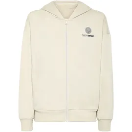 Plein Sport Scratch Kapuzensweatjacke Grau/Beige XXL